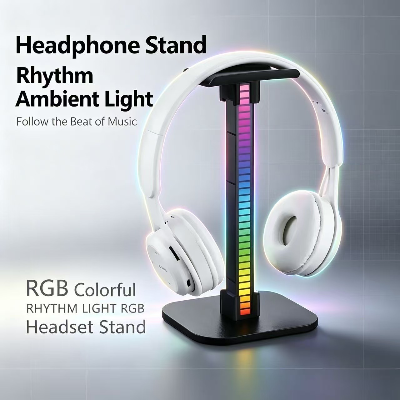 Desk Setup Lamp - Подставка для игровых наушников с RGB-подсветкой,