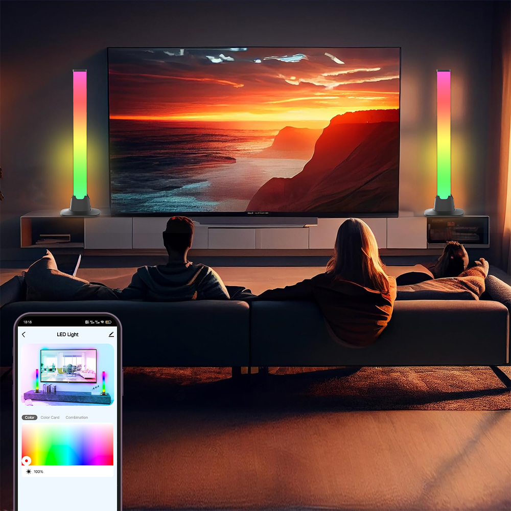 Светодиодная RGB-подсветка для – обзор и цена Desk Setup With Tv